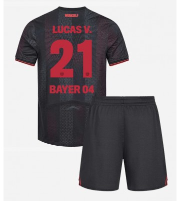 Bayer Leverkusen Lucas Vazquez #21 Hjemmebanetrøje Børn 2025-26 Kortærmet (+ Korte bukser)